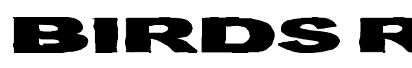 Birds Requiem font preview